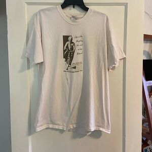 Vintage Santa Barbara Bike Week 2001 Tee T-Shirt White Large Albert Einstein Y2K